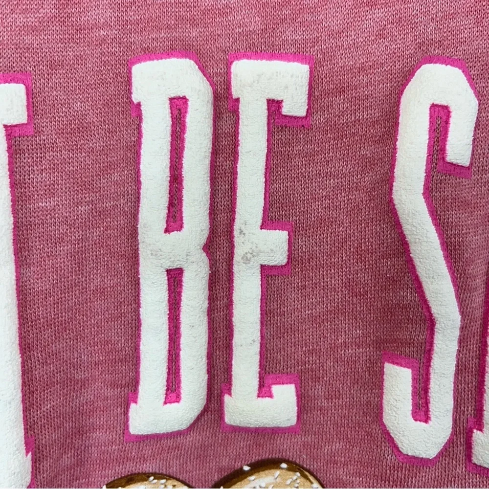 Simply Southern ‘Don’t Be Salty’ Pink Dye Pullover Sweatshirt Women’s Small - Picture 4 of 7